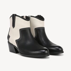 Black and White Ankle Boots